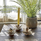 Rust Artichoke Candle Holder