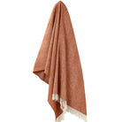 Rust Merino Herringbone Throw by Bronte