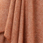 Rust Merino Herringbone Throw by Bronte