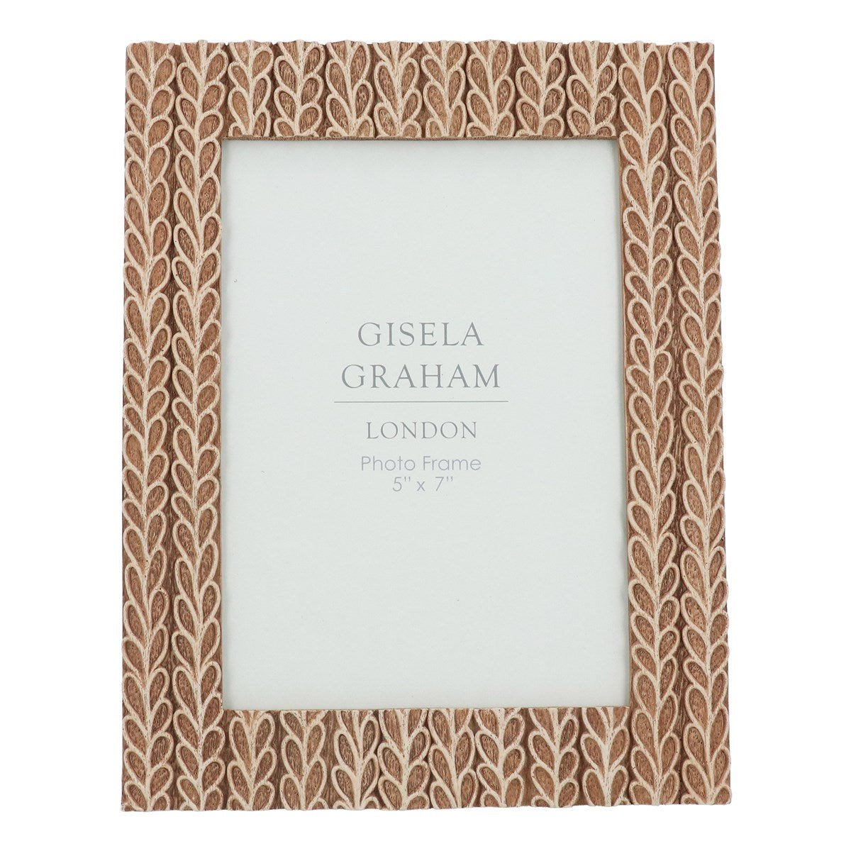 Rustic Leaves Photo Frame, 5 x 7"