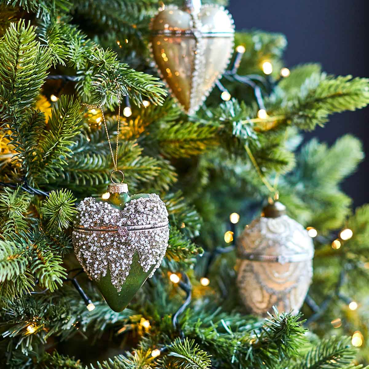 Sage Faberge Style Heart