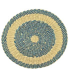 Salsa Circular Seagrass Placemat Pink,Green,Blue
