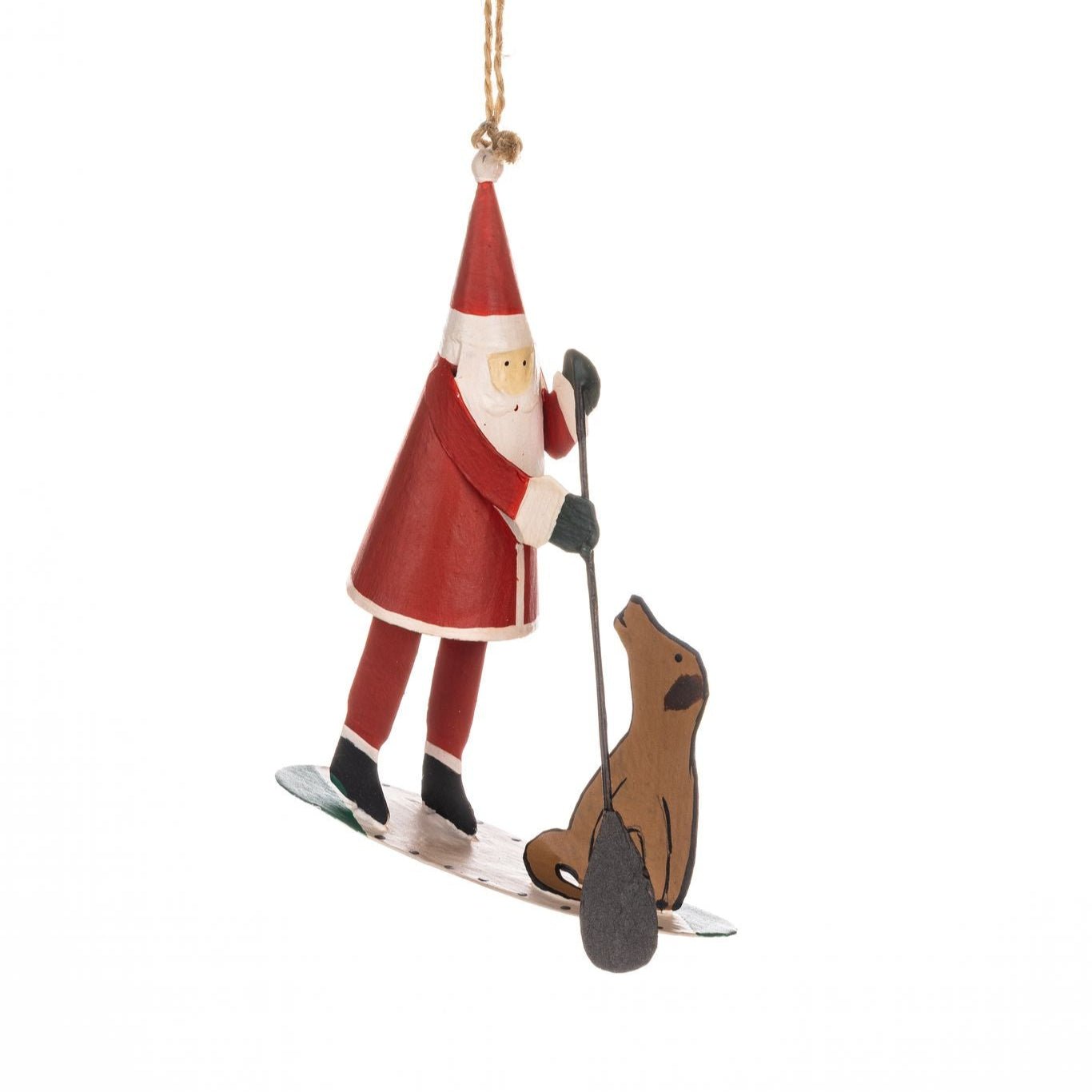 Santa and Dog SUP