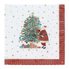Santa and Tree Vintage Style Napkins, Pack of 20