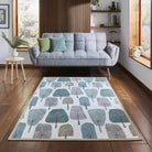 Scion Cedar Washable Rug, Cedar Juniper 76 x 150cm,120 x 170cm,152cm circle,152 x 230cm,185 x 290cm,61 x 230cm runner