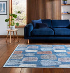 Scion Cedar Washable Rug, Midnight 76 x 150cm,120 x 170cm,152cm circle,152 x 230cm,185 x 290cm,61 x 230cm runner