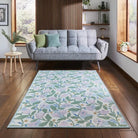 Scion Dancing Daisies Washable Rug, Juniper/Violet 76 x 150cm,120 x 170cm,152 x 230cm,185 x 290cm,61 x 230cm runner