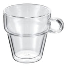 Set of 2 Glass Coffee Mugs Latte Glass Set 325ml,Grand Latte Macchiato Glass Set 320ml,Expresso Glass Set 75ml