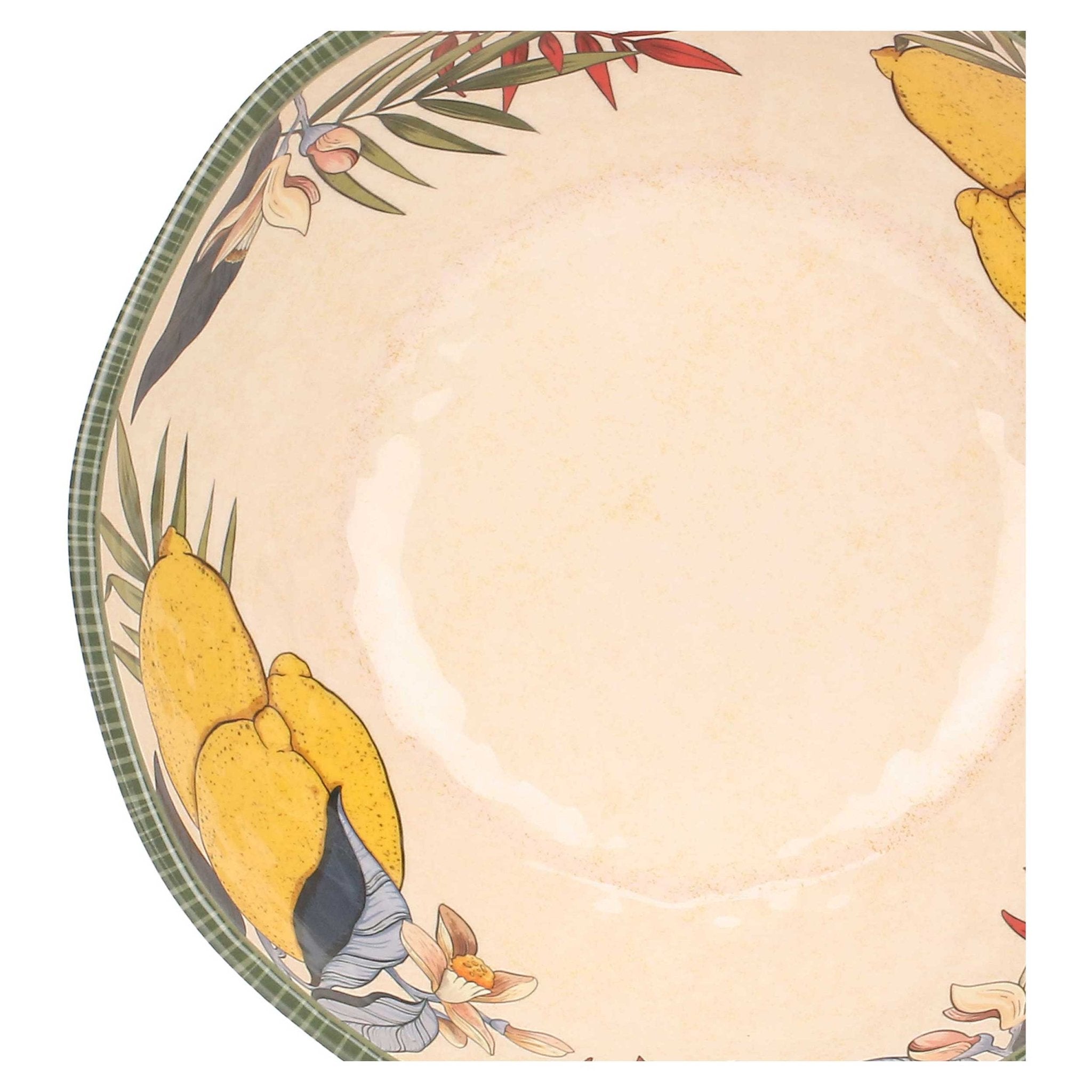 Set of 2 Melamine Lemon Salad Plates