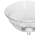 Set of 4 Garland Leaf Martini Glasses