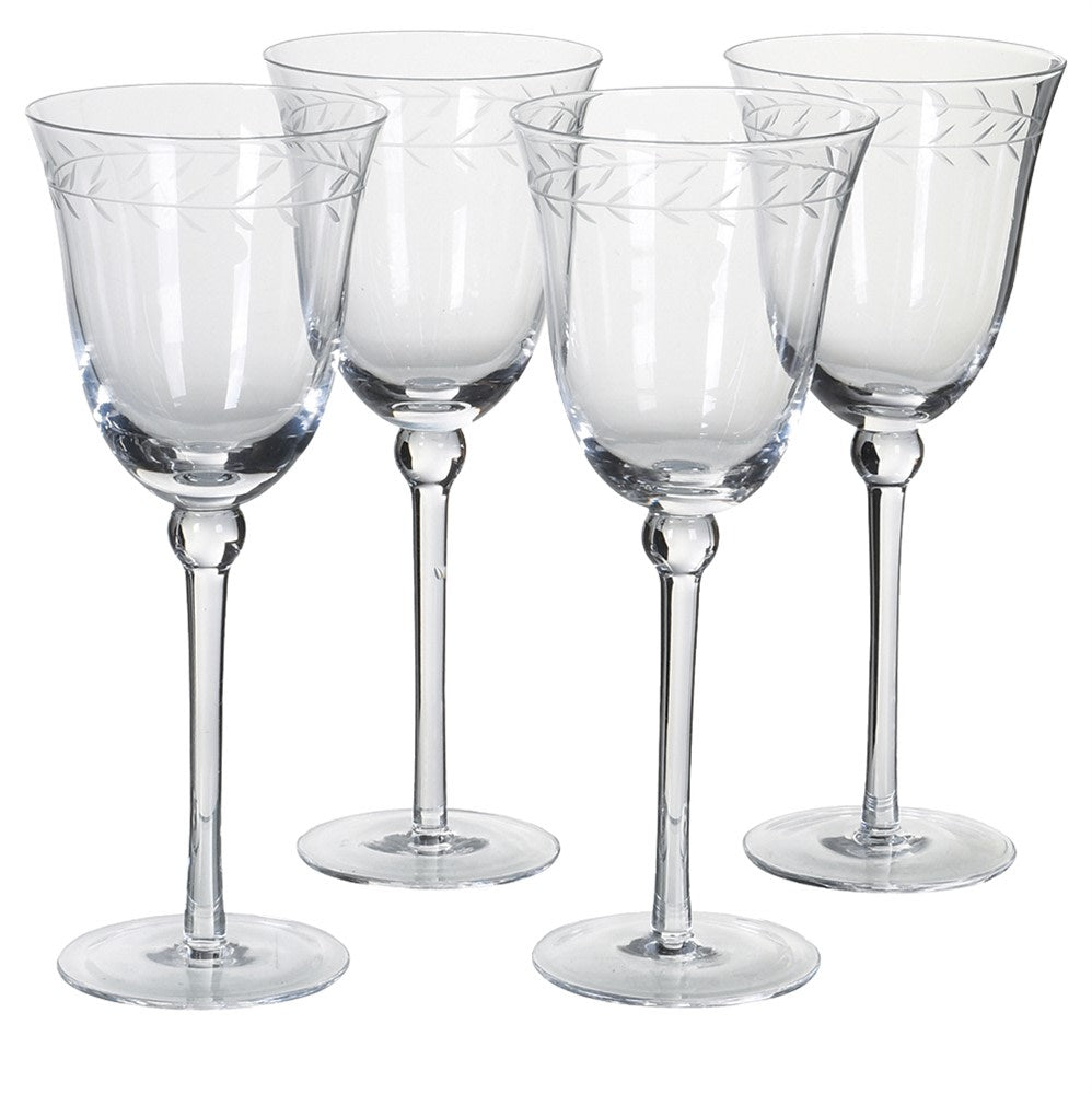 Set of 4 Garland Wine Glasses