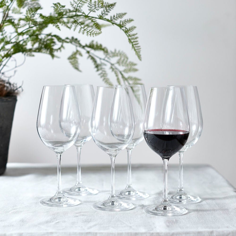 Set of 6 Dartington Red Wine Glasses - Angela Reed - 