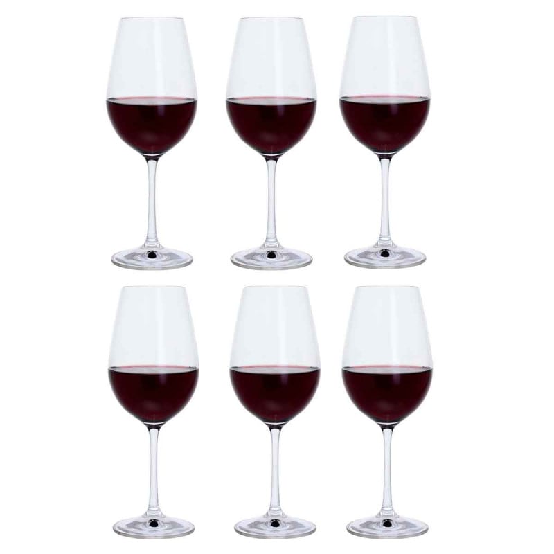 Set of 6 Dartington Red Wine Glasses - Angela Reed - 