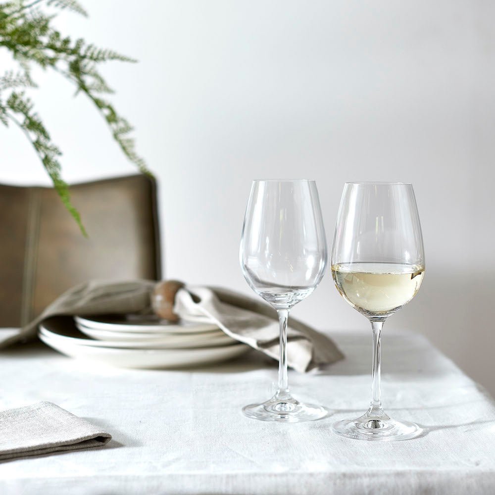 Set of 6 Dartington White Wine Glasses - Angela Reed - 