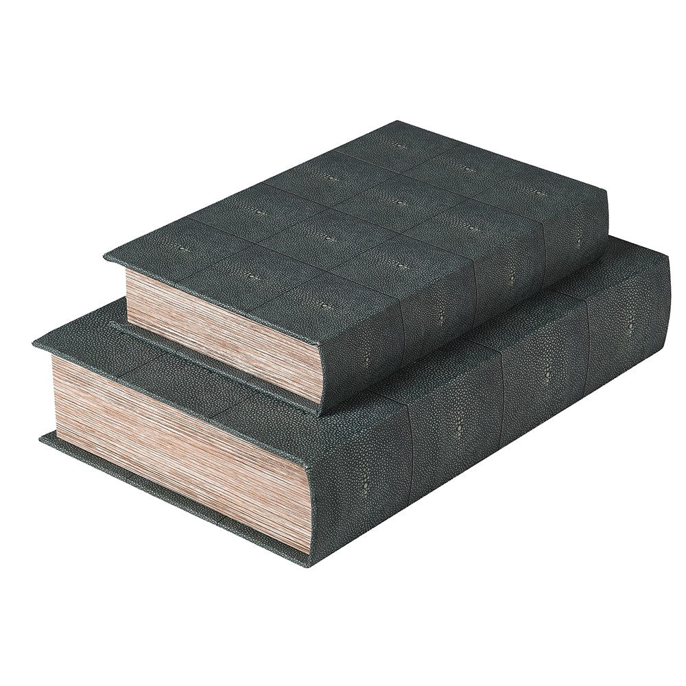Shagreen Book Boxes, set of 2