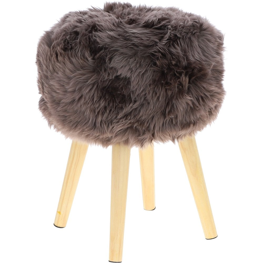 Sheepskin Stool, Mink
