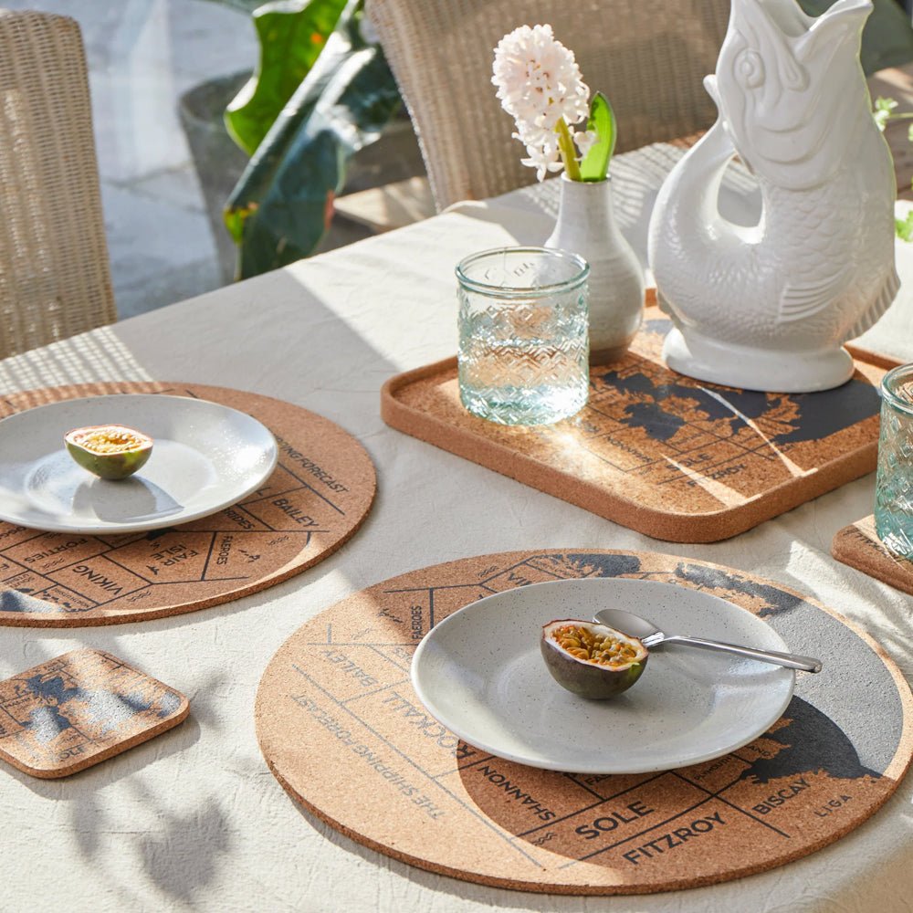 Shipping Forecast Cork Placemat, Set of 2