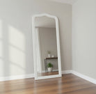 Shoreline Arched Leaner Mirror, White