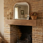 Shoreline Overmantle Mirror, Grey