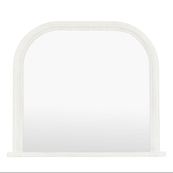 Shoreline Overmantle Mirror, White