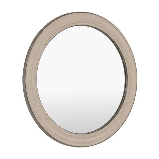 Shoreline Round Mirror, Grey