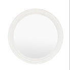 Shoreline Round Mirror, White