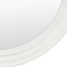 Shoreline Round Mirror, White