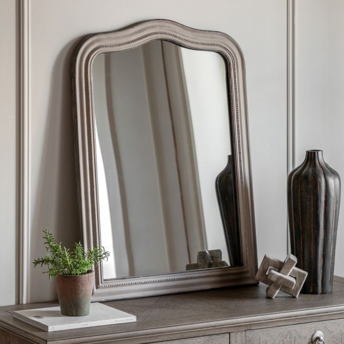 Shoreline Small Arched Mirror, Grey