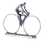 Silver Style Cyclist Ornament