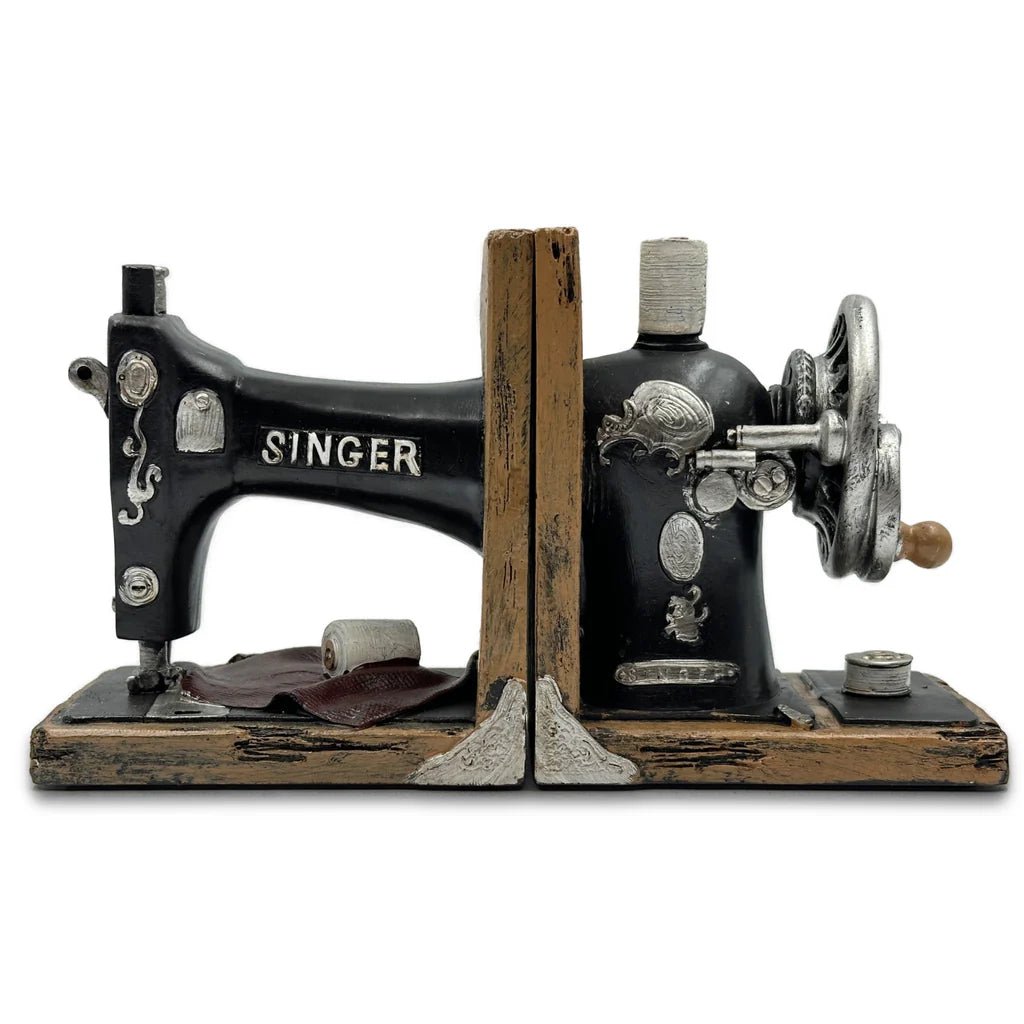 Singer Sewing Machine Bookends