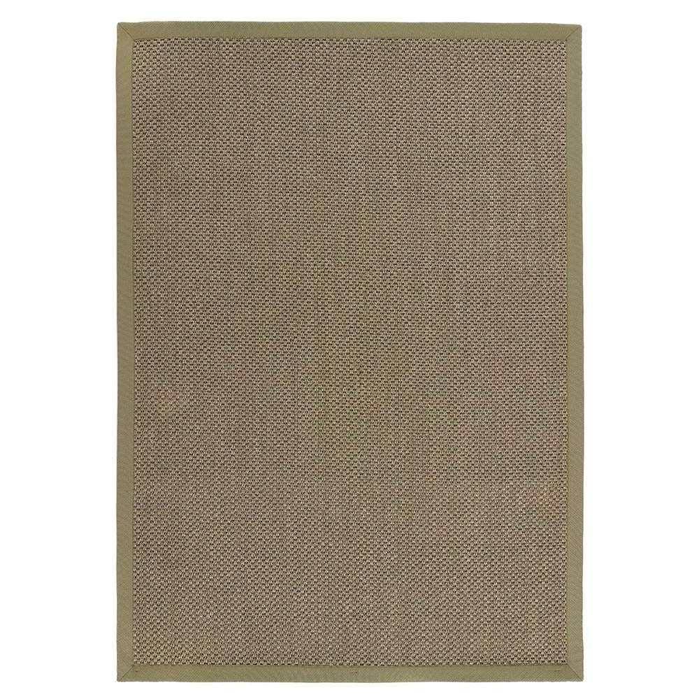 Sisal Rug in Green with Sage Green Border 120 x 170cm,160 x 230cm,200 x 290cm,67 x 200cm
