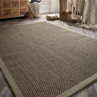 Sisal Rug in Green with Sage Green Border 120 x 170cm,160 x 230cm,200 x 290cm,67 x 200cm