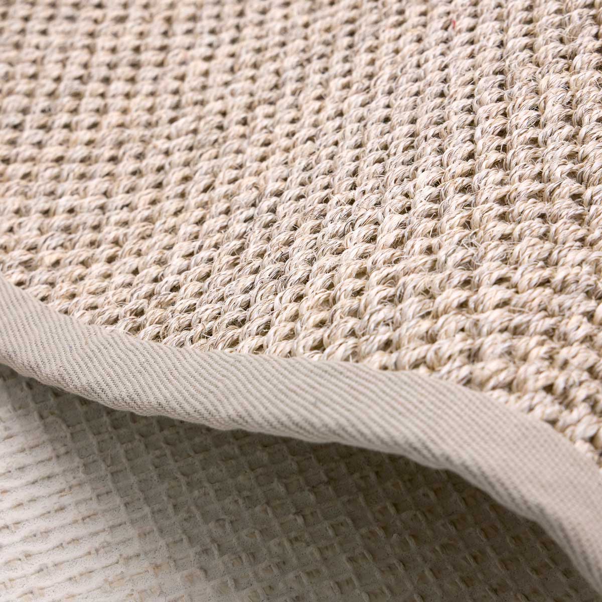 Sisal Rug in Light Beige with Sand Border 120 x 170cm,160 x 230cm,200 x 290cm,67 x 200cm