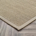 Sisal Rug in Light Beige with Sand Border 120 x 170cm,160 x 230cm,200 x 290cm,67 x 200cm