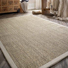 Sisal Rug in Light Beige with Sand Border 120 x 170cm,160 x 230cm,200 x 290cm,67 x 200cm