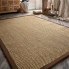 Sisal Rug in Natural with Dark Brown Border 120 x 170cm,160 x 230cm,200 x 290cm,67 x 200cm