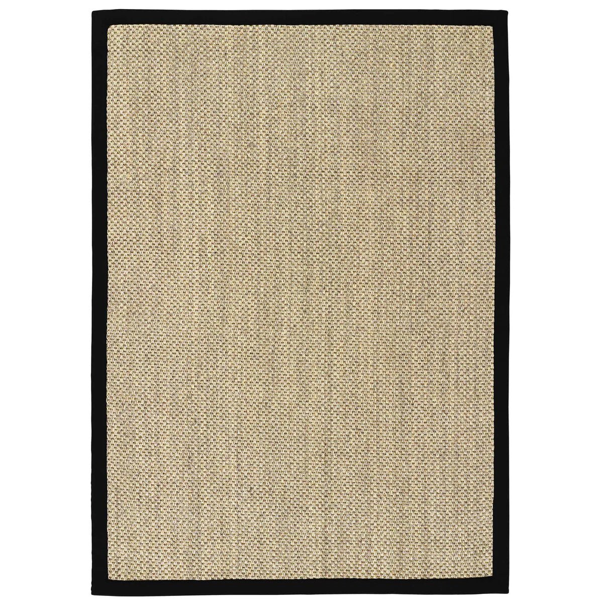 Sisal Rug Light Beige with Black Border 120 x 170cm,160 x 230cm,200 x 290cm,67 x 200cm