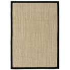 Sisal Rug Light Beige with Black Border 120 x 170cm,160 x 230cm,200 x 290cm,67 x 200cm