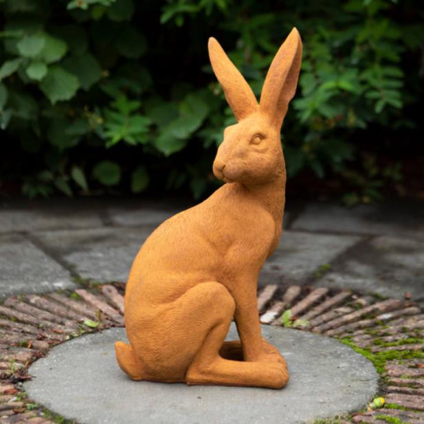 Sitting Hare, Rust - Angela Reed - 