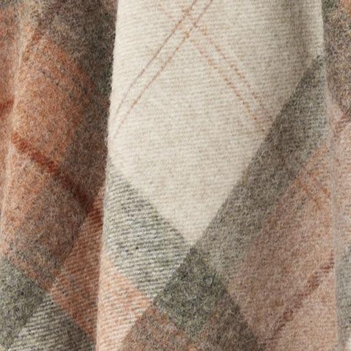 Skye Coral Shetland Wool Throw - Angela Reed - 