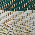 Small Brera Rattan Table Lamp, Emerald