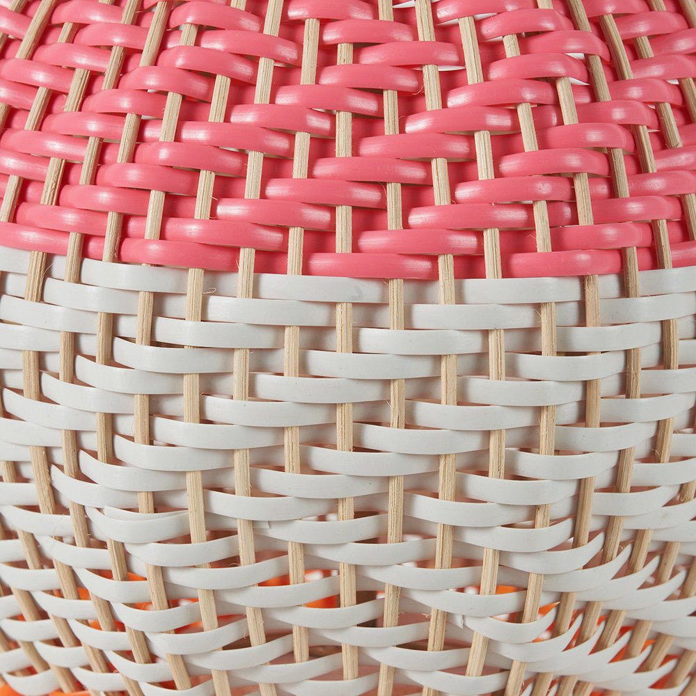 Small Brera Rattan Table Lamp, Pimento