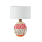 Small Brera Rattan Table Lamp, Pimento