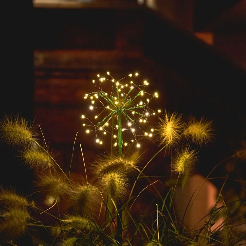 Solar Powered Dandelion Light Mini Green