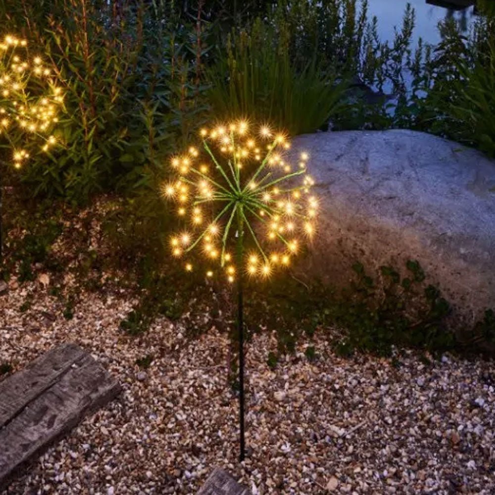 Solar Powered Dandelion Light 35cm Green