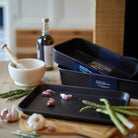 Stellar Eclipse Roasting Pan 40 x 28 x 8cm Roasting Pan with Rack,40 x 28 x 8cm Roasting Tray,34 x 24 x 6cm Roasting Tray