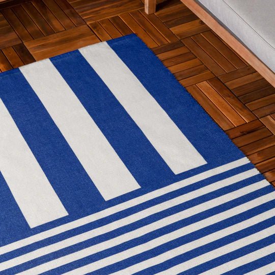 Stripe Indoor/Outdoor Rug Red,Blue,Green