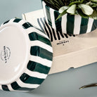 Striped Bowl, Gentle Green