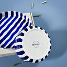 Striped Bowl, Sea Blue