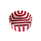 Striped Bowl, Sunset Red